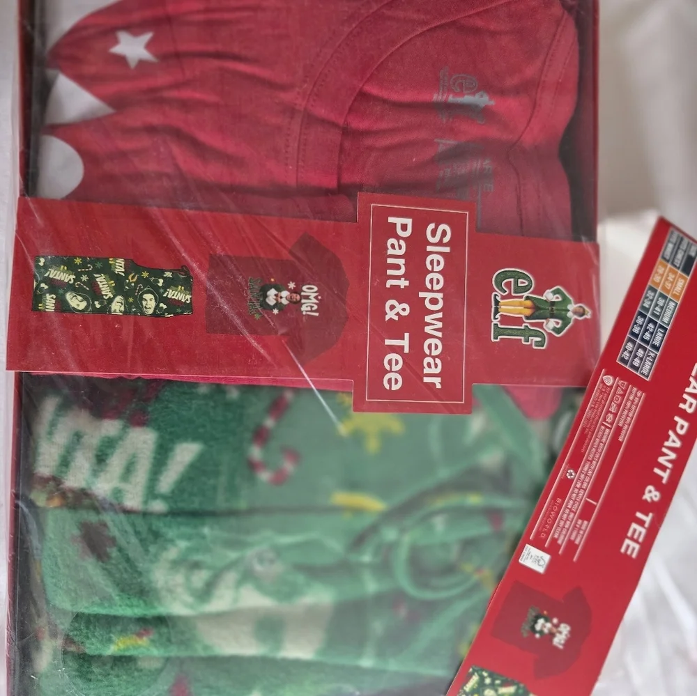 Elf will Ferrell omg santa mens pjs sleepwear pajamas boxed new - Picture 3 of 4